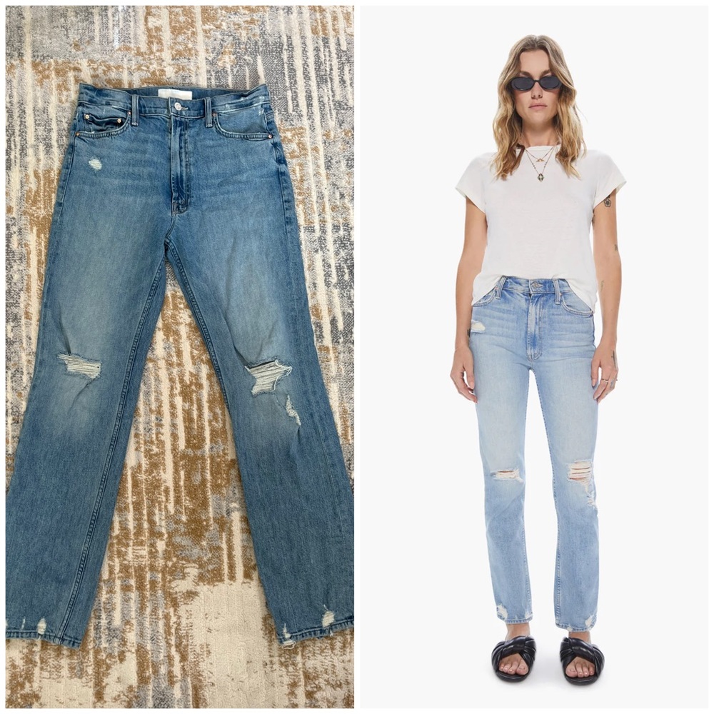 MOTHER Denim High Waisted Rider Skimp Jeans